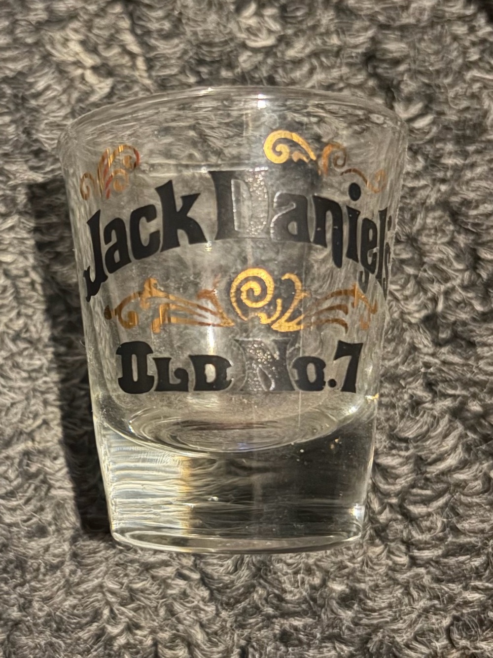 Jack Danielβs old no 7 shot glass